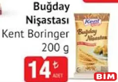 KENT BORİNGER BUĞDAY NİŞASTASI 200 G KENT BORİNGER BUĞDAY NİŞASTASI 200 G